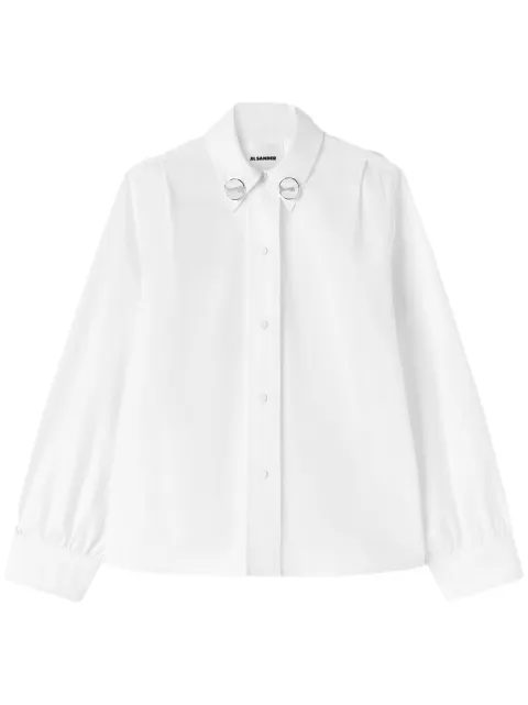 Jil Sander jewel-clip cotton shirt