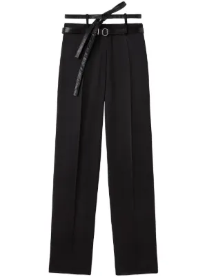 Jil Sander zip-detail wide-leg Trousers | Black | FARFETCH