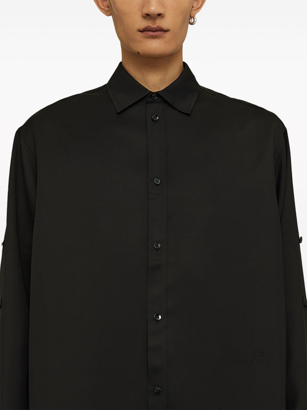 Shop Jil Sander Friday P.m. Long-sleeved Shirt In Black