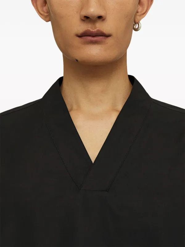 【国内発送】Jil Sander コットンブラックシャツ Jil Sander Saturday P.M. シャツ | ブラック | FARFETCH JP
