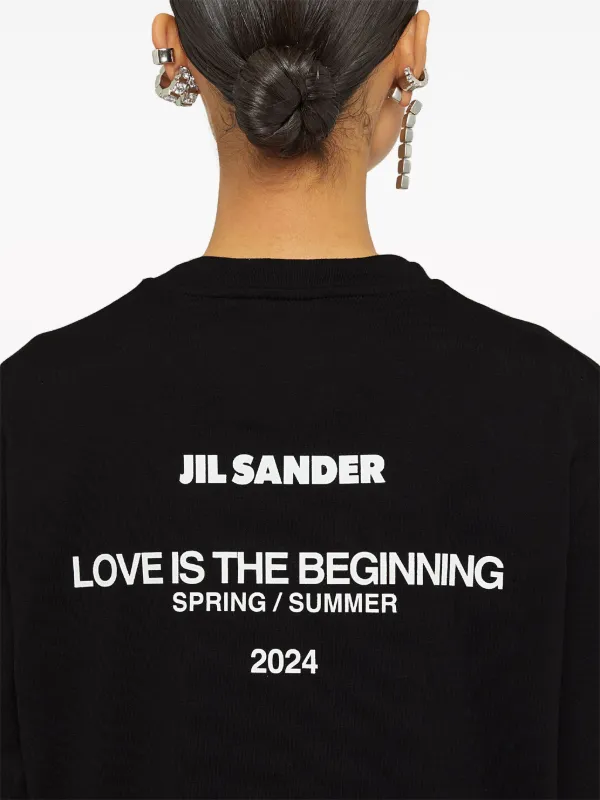 Jil Sander crew-neck T-Shirt | Black | FARFETCH TR