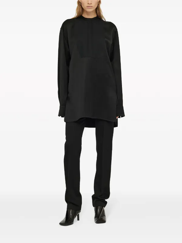 Jil Sander Thursday P.M. リネンブレンド シャツ | ブラック