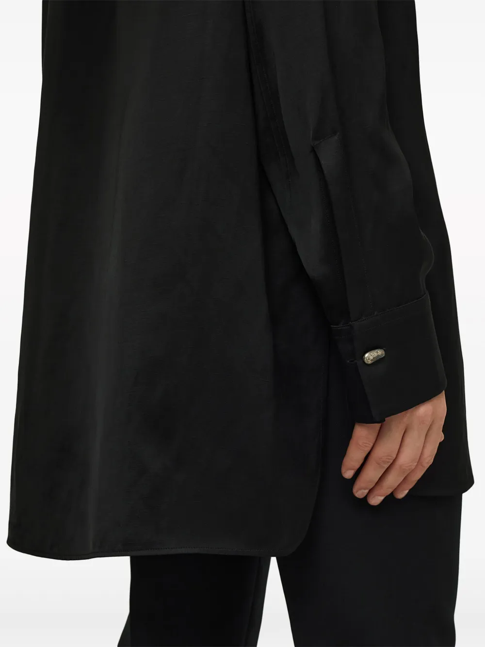 Jil Sander Thursday P.M. shirt van linnenmix Zwart