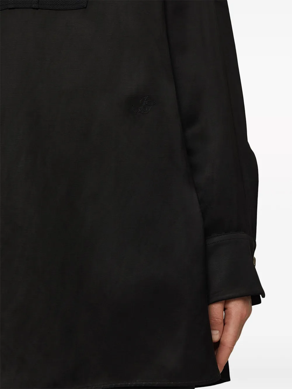 Jil Sander Thursday P.M. shirt van linnenmix Zwart