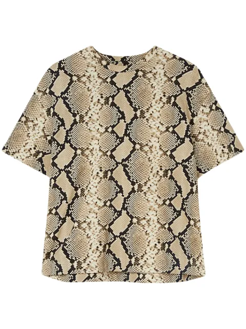 Jil Sander snakeskin-print cotton T-shirt