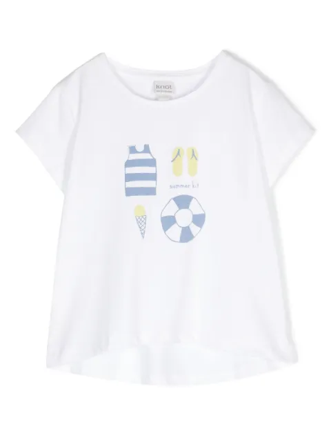 Knot Summer Kit-print cotton T-shirt