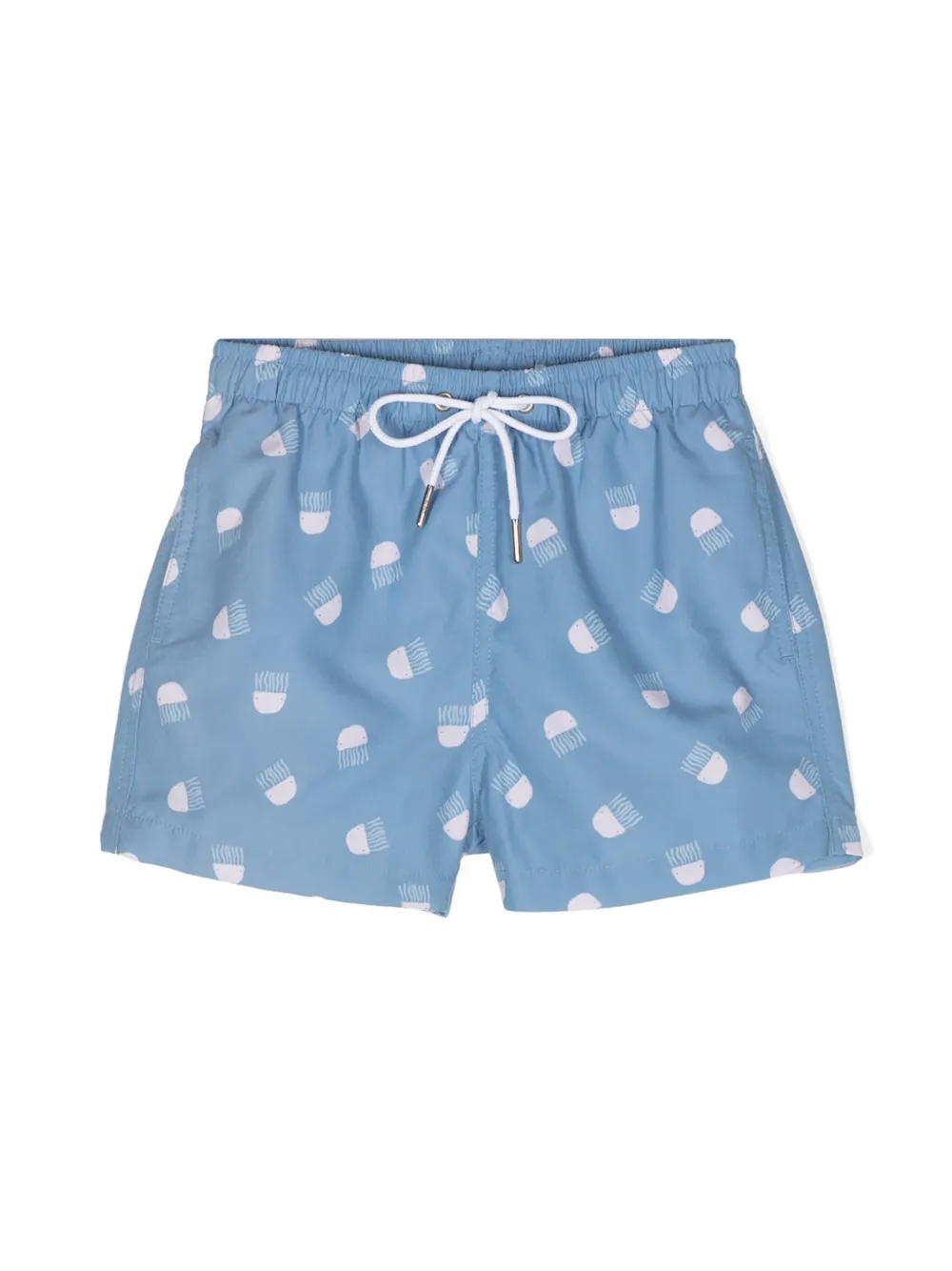 Knot Parker zwembroek met print Blauw