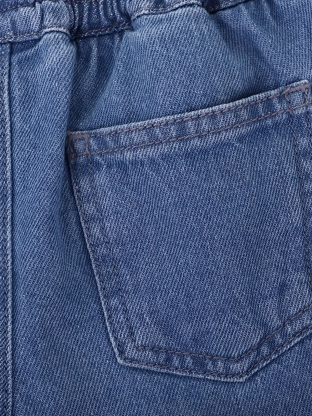 Knot Tito Denim Shorts In Blue