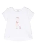 Knot Animal Lover-print cotton T-shirt - White