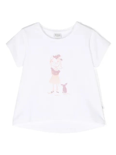 Knot Animal Lover-print cotton T-shirt