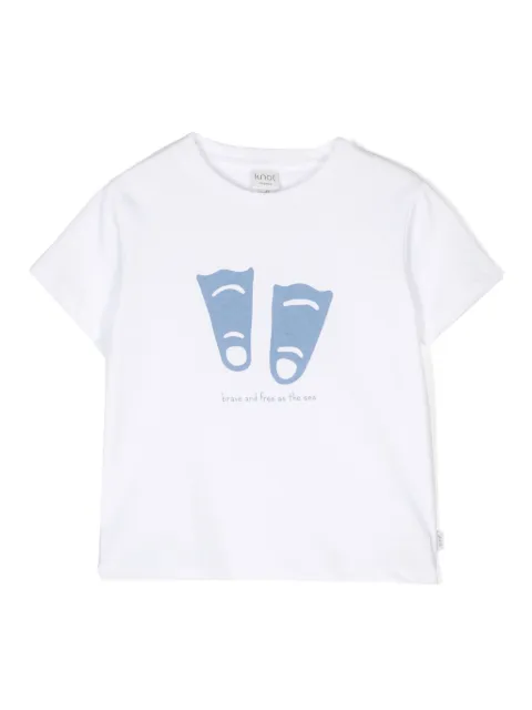 Knot Brave and Free-print cotton T-shirt
