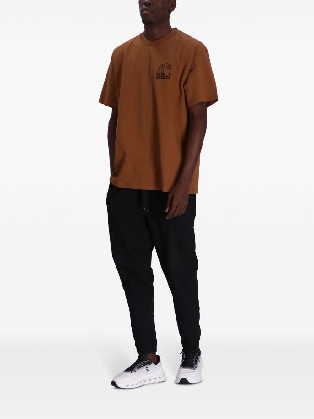 Carhartt WIP T-shirt met print - Bruin