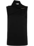 Jil Sander hardware-detail knitted tank top - Black