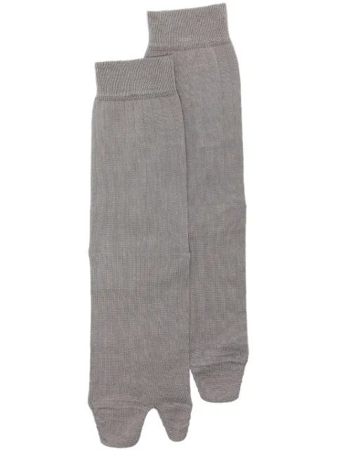 Maison Margiela ankle-length ribbed tabi socks