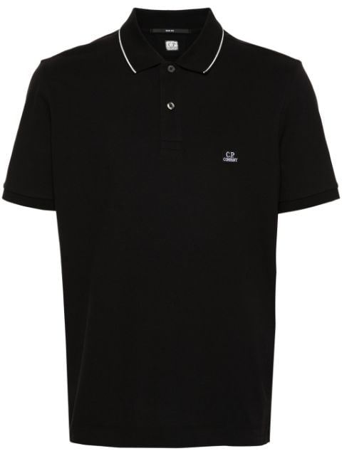 logo-patch cotton polo shirt