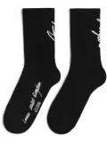 Axel Arigato Soho logo-jacquard socks - Black