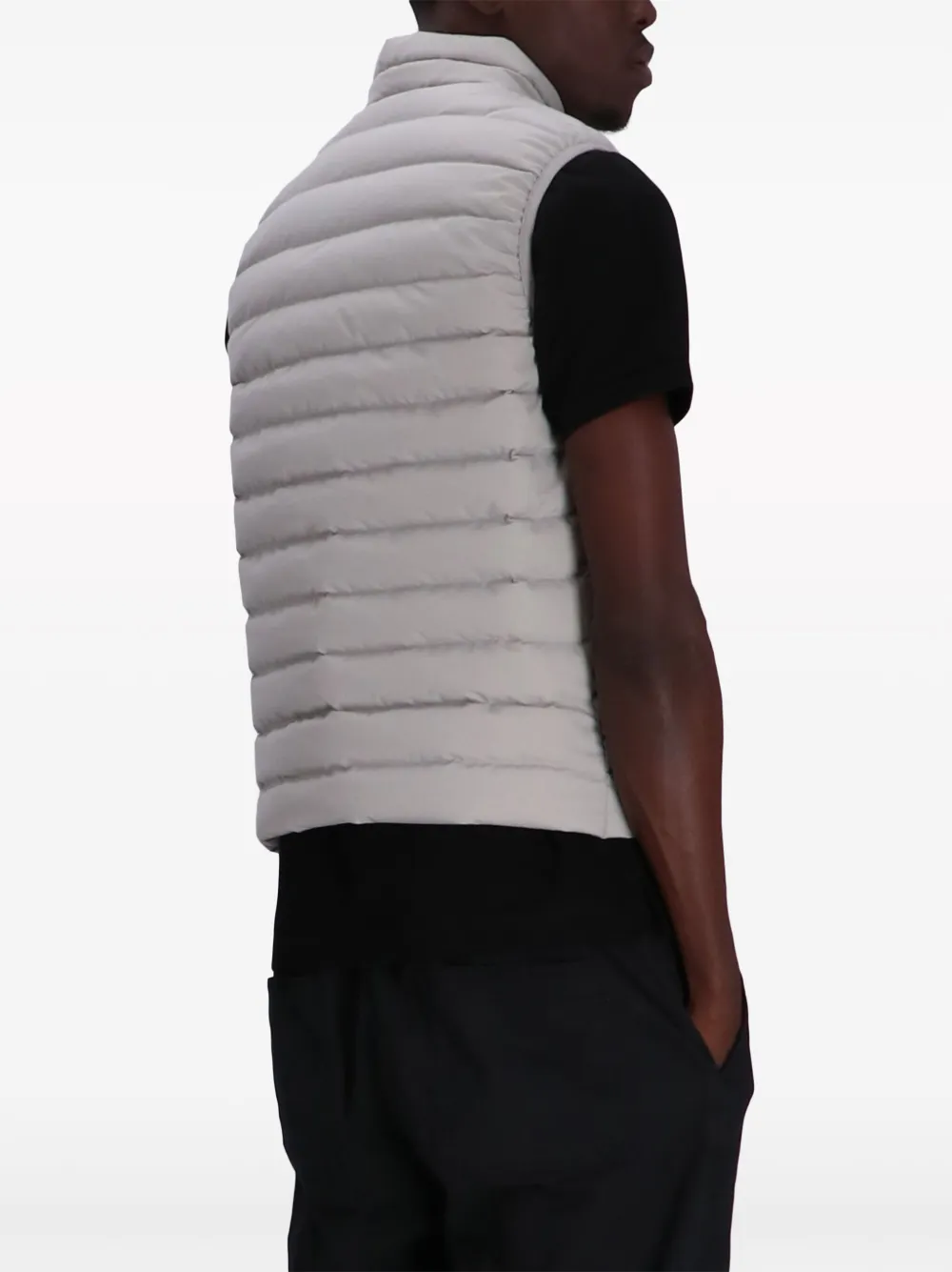 Emporio Armani Gewatteerde bodywarmer met rits Grijs