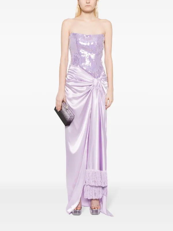 violet flared dress bronx and banco Deirdre Mini Dress