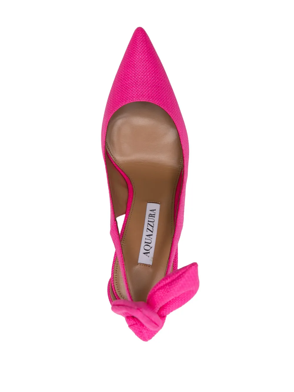 AQUAZZURA BOW TIE 105MM POINTED-TOE PUMPS
