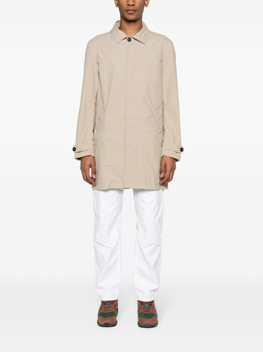 Shop Save The Duck Rhys Shell Raincoat In Neutrals