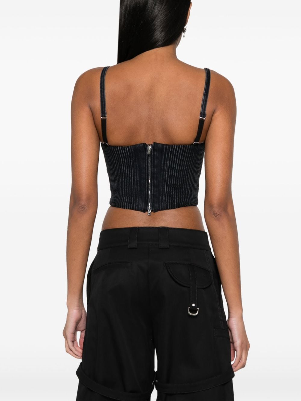 AMIRI Cropped top Zwart