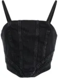 AMIRI corset crop top - Black