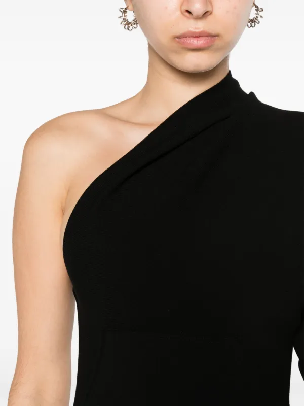 ワンピース Rick Owens One-Shoulder Dress RICK OWENS One-shoulder draped stretch-jersey gown | NET-A