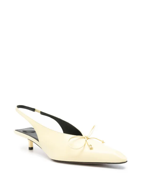 Jacquemus Argilla 人工ファーシアリングサンダル 55mm Jacquemus 40mm Cubisto Leather Pumps | Yellow | FARFETCH