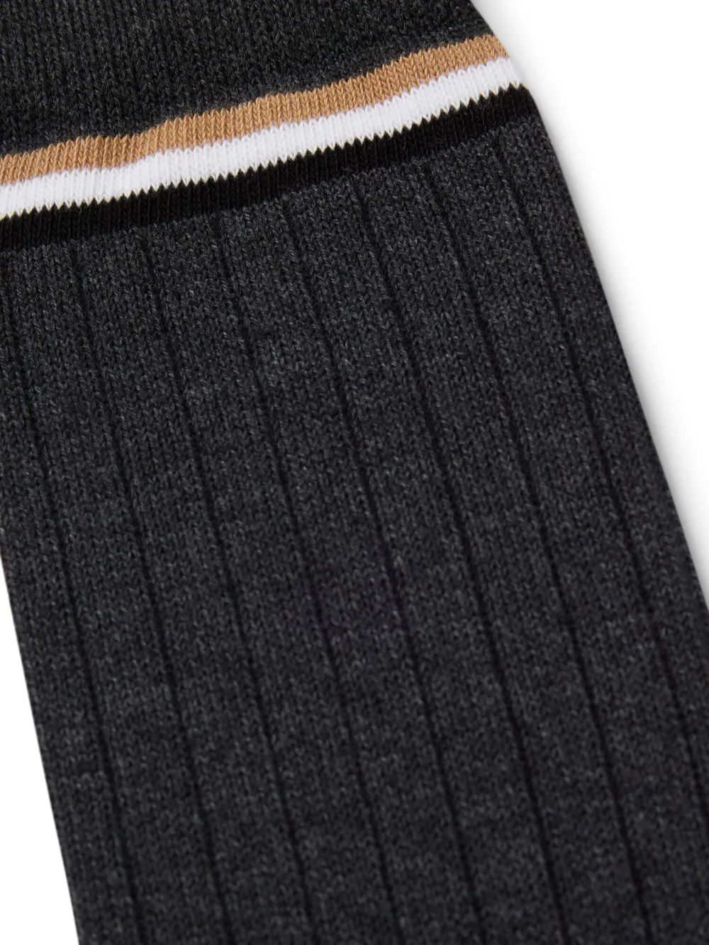 BOSS Par de meias caneladas com listras | Image 2