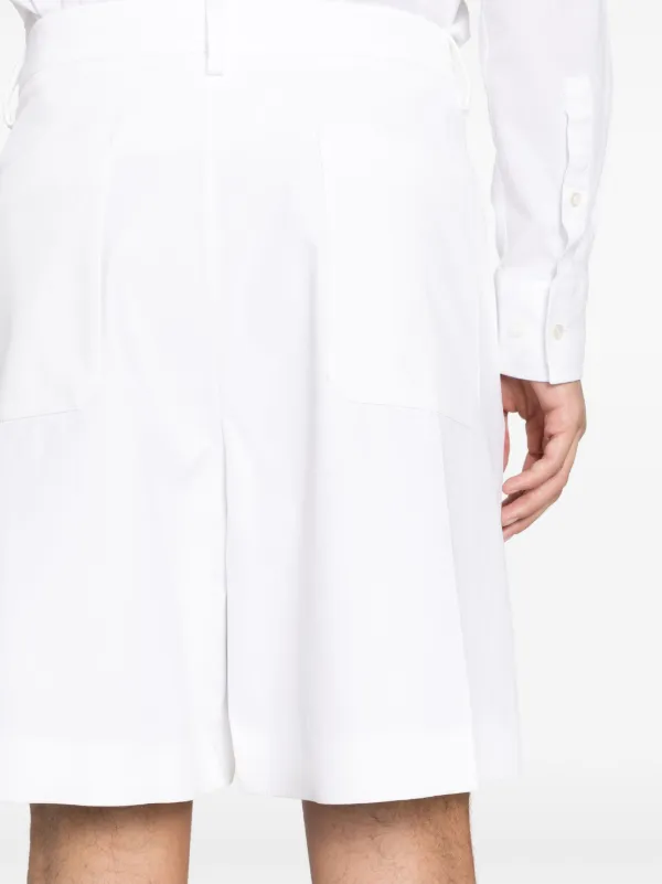 ショートパンツ Valentino Garavani White Cotton Blend Shorts VALENTINO GARAVANI Pointelle-knit cotton-blend shorts | THE