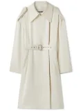 Jil Sander belted trench coat - White