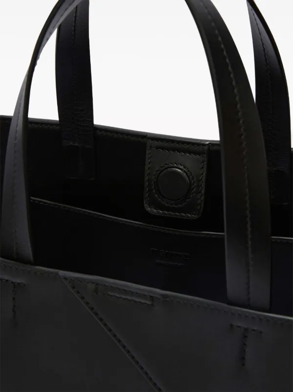 【関税＆送料込み】Jil Sander 'Tote' Black Leather Crossbod Jil Sander Leather tote bag Jil Sander