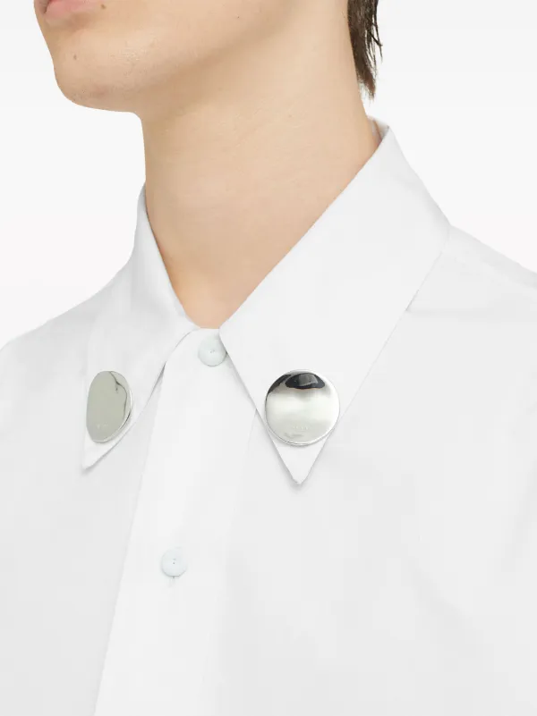 Jil Sander スタッズ シャツ | ホワイト | FARFETCH JP