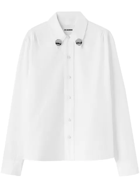 Jil Sander stud-detailing cotton shirt