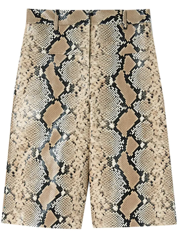 Snakeskin on sale leather shorts