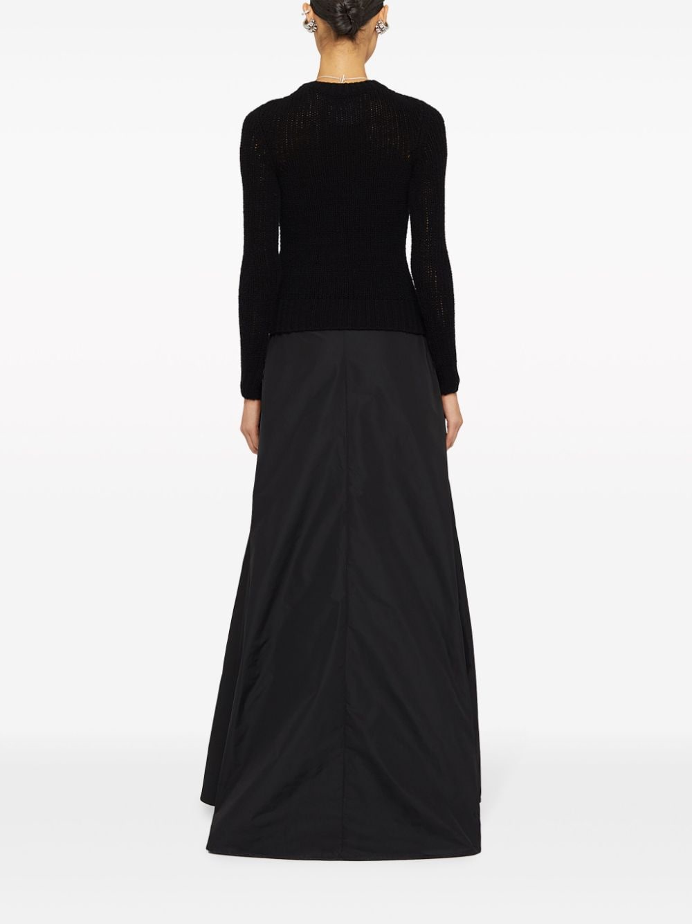 Shop Jil Sander A-line Maxi Skirt In Black