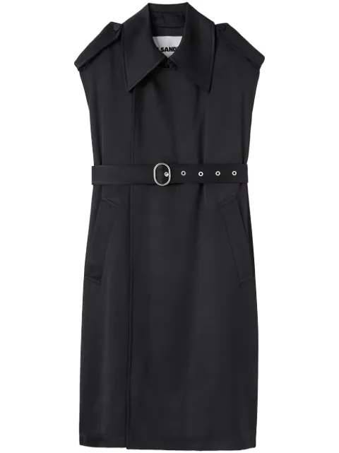Jil Sander sleeveless belted trench coat