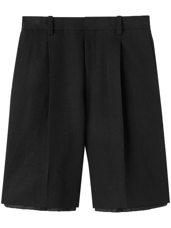 Jil Sander layered-hem Pleated Shorts - Farfetch