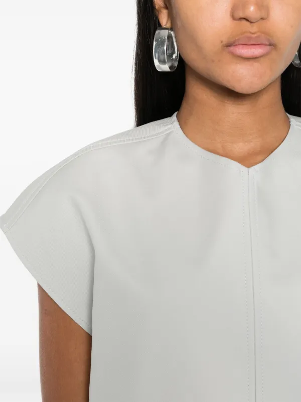 TOTEME キャップスリーブ トップ | ブルー | FARFETCH JP