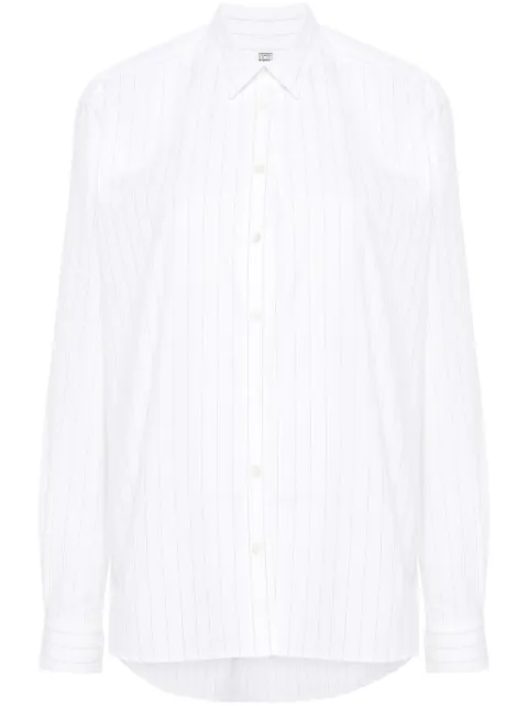 TOTEME camisa con rayas diplomáticas estampadas