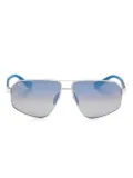 Maui Jim Keawawa navigator-frame sunglasses - Silver