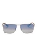 Maui Jim Piha rectangle-frame sunglasses - Silver