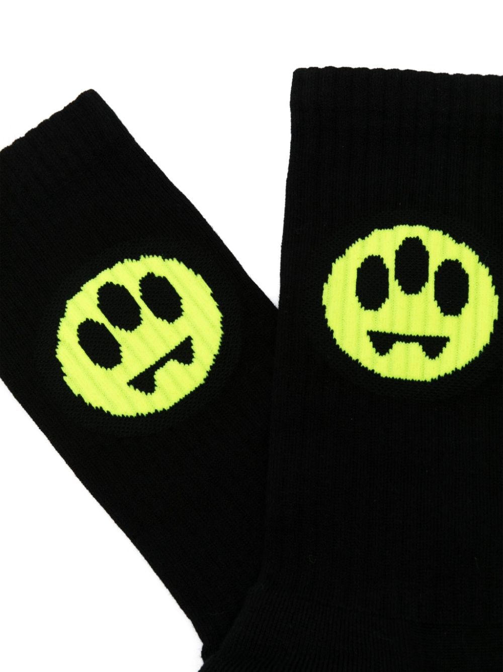 BARROW logo-intarsia socks - Zwart