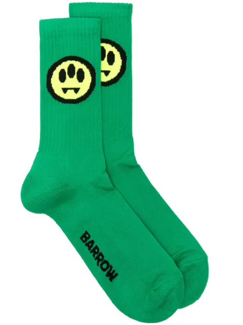 BARROW logo-intarsia socks