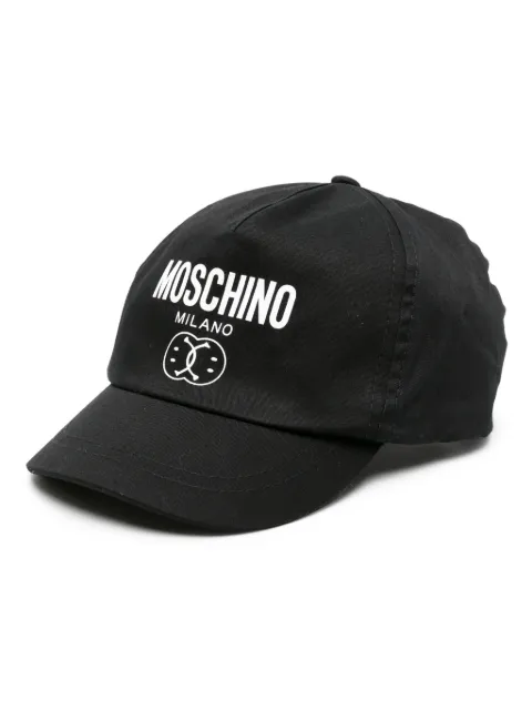 Moschino Kids Smiley-print cotton cap