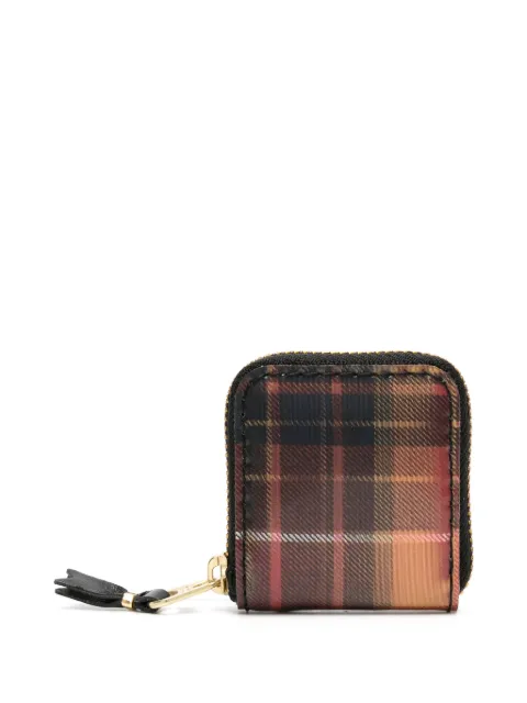 Comme Des Garçons Wallet tartan-check lenticular wallet