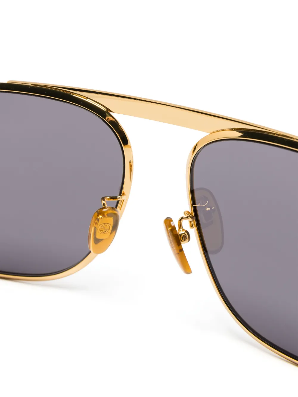 Gucci Eyewear Zonnebril met navigator montuur Goud