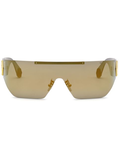 Philipp Plein Plein Hero Hexagon shield-frame sunglasses Women