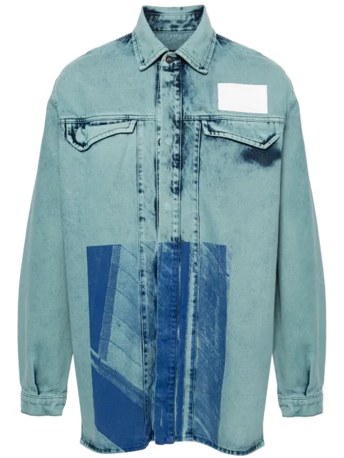 Chemise en jean à imprimé abstrait - A-COLD-WALL* - Modalova