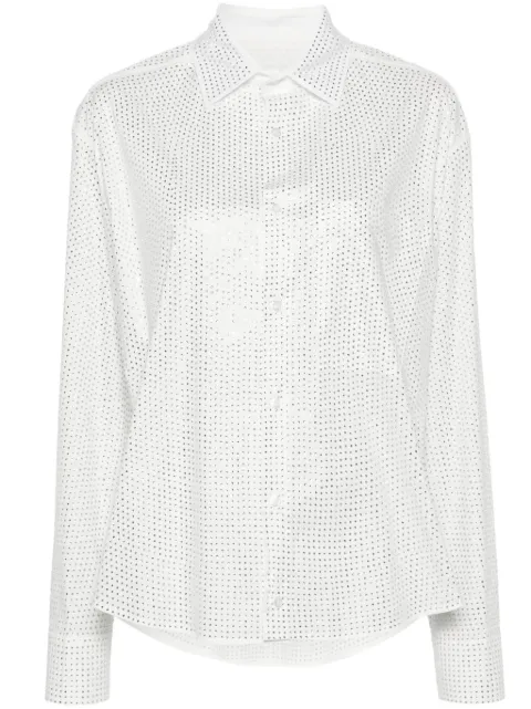 Giuseppe Di Morabito crystal-embellished poplin shirt